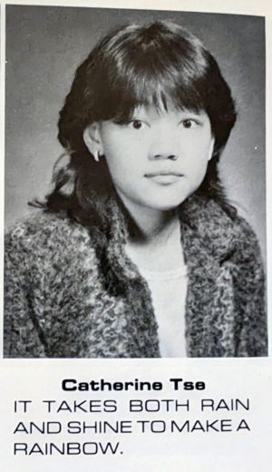 Catherine Tse's high school yearbook photo