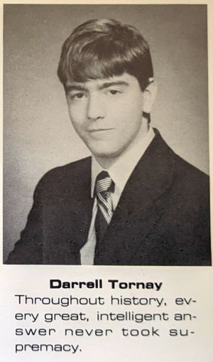 Darrell Tornay's high school yearbook photo