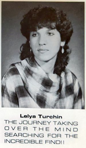 Lelya Turchin's high school yearbook photo
