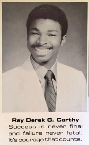 Ray Carthy's high school yearbook photo
